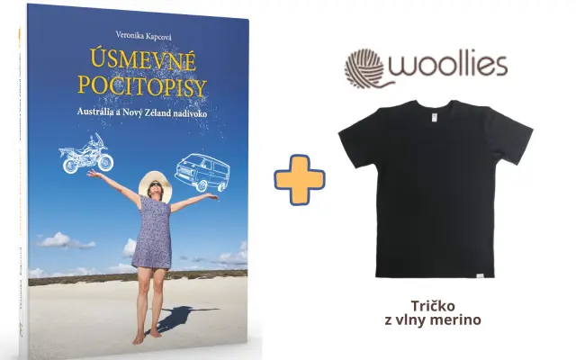 Kniha + merino tričko Woollies