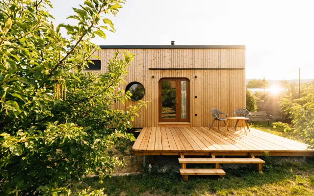 Víkend v drevenom domčeku v Modre