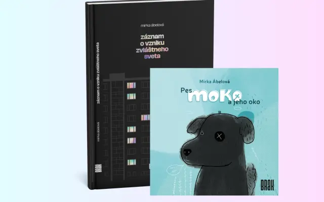 1x kniha Záznam o vzniku zvláštneho sveta + 1x kniha Pes Moko a jeho oko