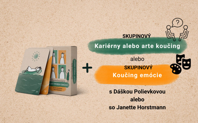 1x karty + skupinový kariérny/arte/emočný/tímový koučing s Dášou Polievkovou alebo so Janette Horstmann