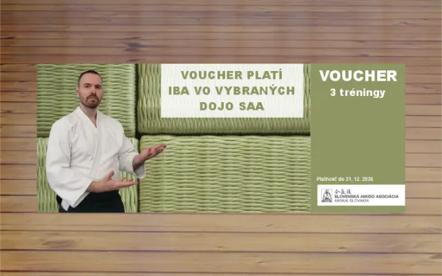 1/2 tatami pre SAA a 3 tréningy zdarma vo vybraných dojo SAA pre vás.
