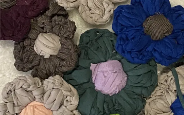 Upcyklovaná kvetinka