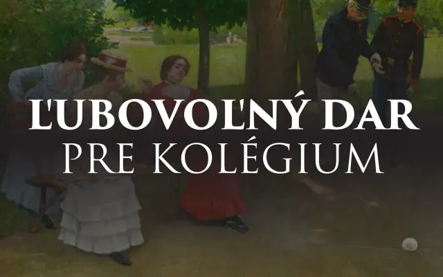 Ľubovoľný dar na podporu Kolégia