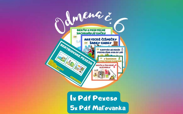 5x pdf maľovanka + 1x pdf pexeso