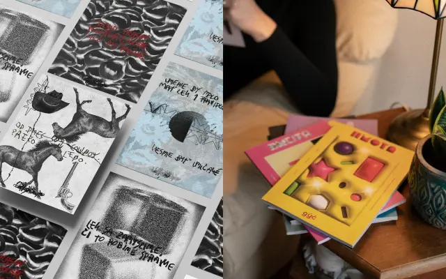 Print od umelca Coffee D Sleep (Filipa Čaňa) + náhodný balíček 3× HMOTA časopis