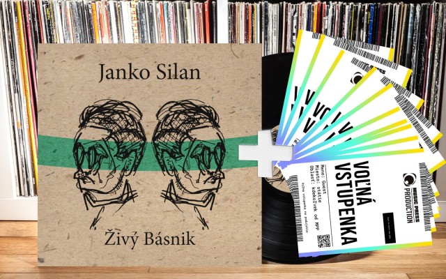1× podpísané LP Janko Silan – živý básnik + 10 vstupeniek na ľubovoľné koncerty od Music Press Production