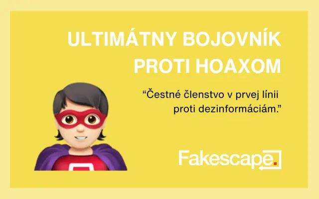Ultimátny bojovník proti hoaxom 🦸🏻♂️