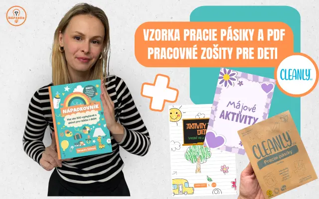 Kniha Nápadkovník + vzorka pracích pásikov Cleanly