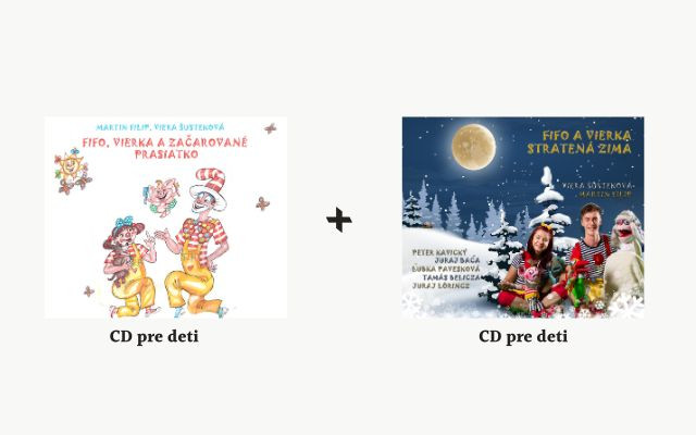 CD Fifo, Vierka a začarované prasiatko a CD Stratená zima