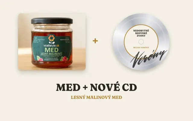 CD s podpisom + lesný malinový med od Včelárstva Jozef Ľupták