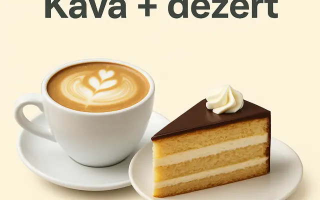☕ Káva + dezert pri tvojej prvej návšteve