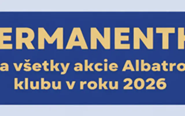 Permanentka na všetky akcie Albatros klubu v roku 2026.