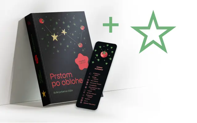 MECENÁŠ/KA: Staň sa súčasťou slovenskej literatúry + KNIHA + ZÁLOŽKA