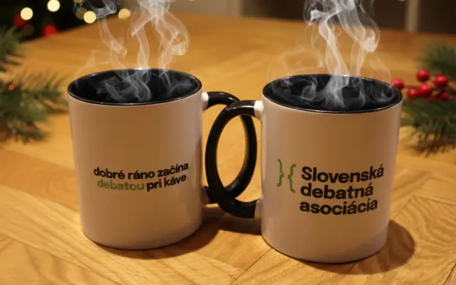 Hrnček “Dobré ráno začína debatou pri káve”