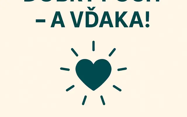 🎁 Dobrý pocit – a vďaka!