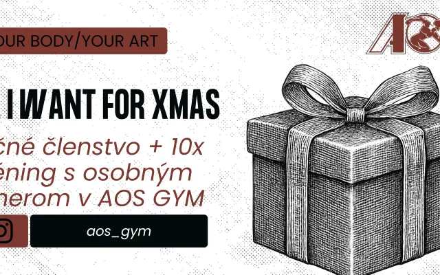 All I want for Christmas - ročné členstvo a 10x tréning s osobným trénerom