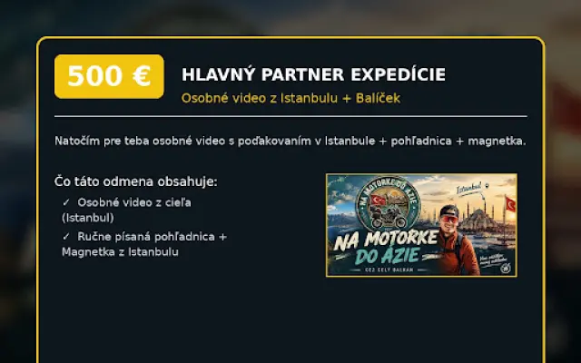 🤝 HLAVNÝ PARTNER EXPEDÍCIE