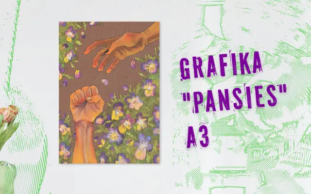 Grafika „Pansies”