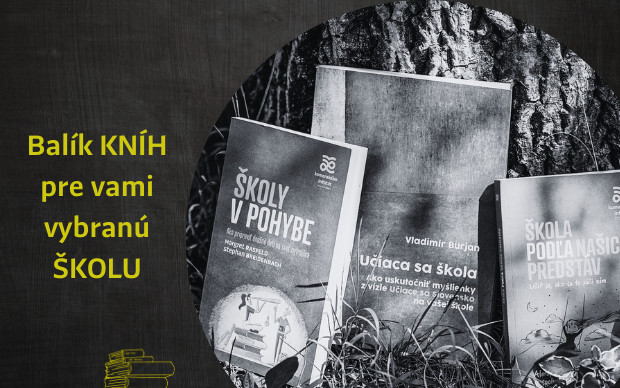 Balík kníh z Komenského inštitútu pre vami vybranú školu