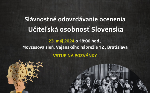 VIP vstup na Galavečer Učiteľskej osobnosti Slovenska
