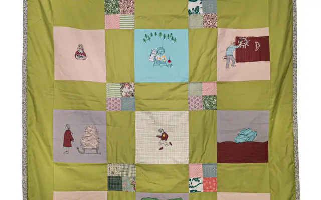 Jediný originál deky s výšivkami od Ivany Šátekovej