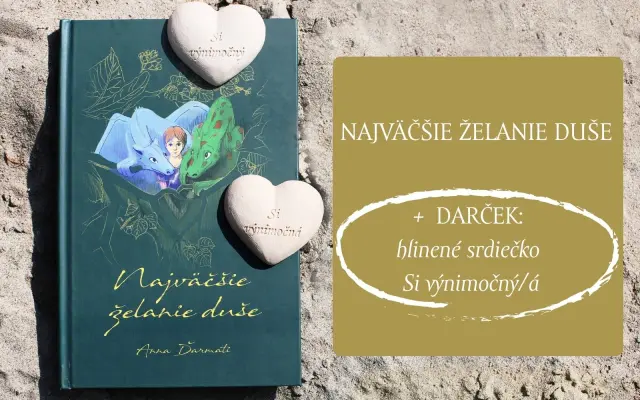 Najväčšie želanie duše + hlinené srdiečko "Si výnimočný / Si výnimočná" ako darček