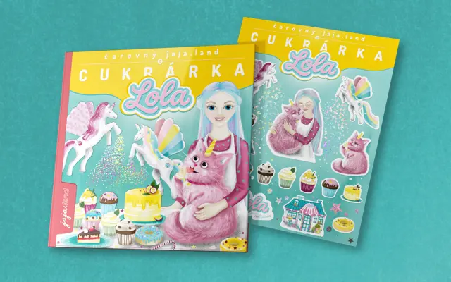 KNIHA - Čarovný jaja.land a CUKRÁRKA LOLA