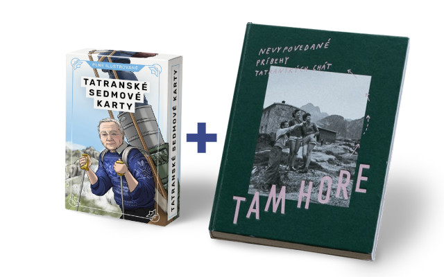 Balík Tatranských sedmových kariet a kniha Tam hore