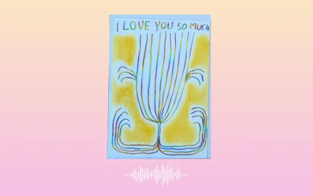 Originálna kresba od umelkyne Slavomíry Ondrušovej "I love you so much"