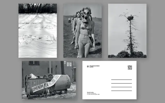 4 pohľadnice s fotografiami Zdeněka Smieška