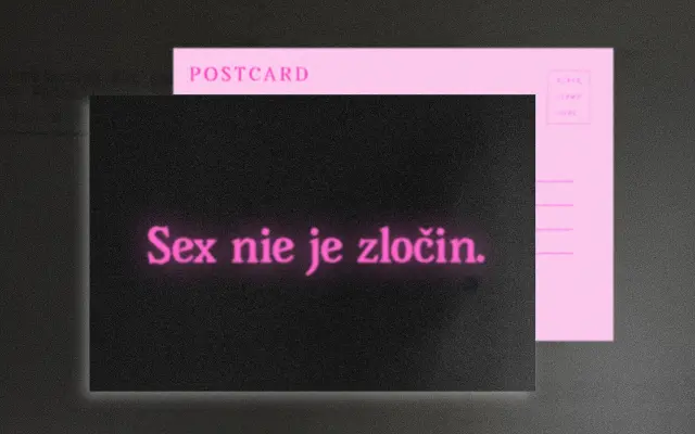 Pohľadnica s grafikou, nálepka + poďakovanie v titulkoch / Postcard with artwork, sticker + thank-you in the end credits