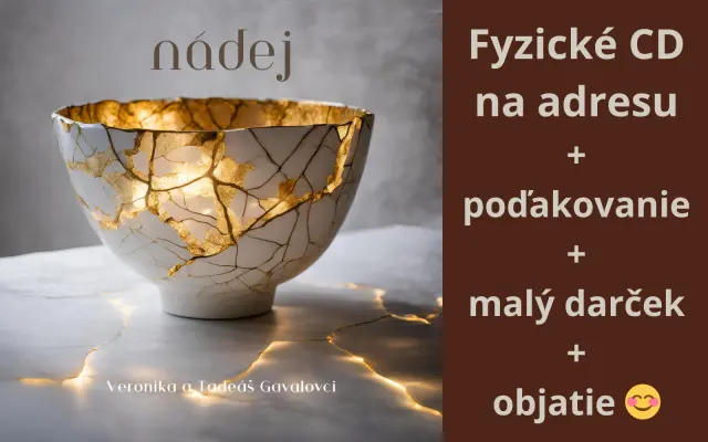 Fyzické CD na adresu + poďakovanie + malý darček + objatie😊