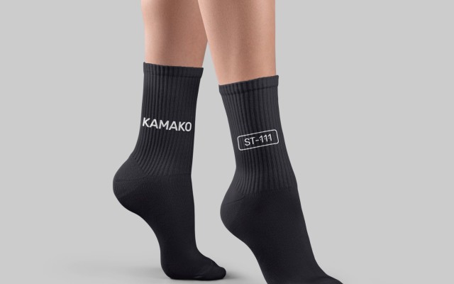 1x Ponožky "ST111" - čierne