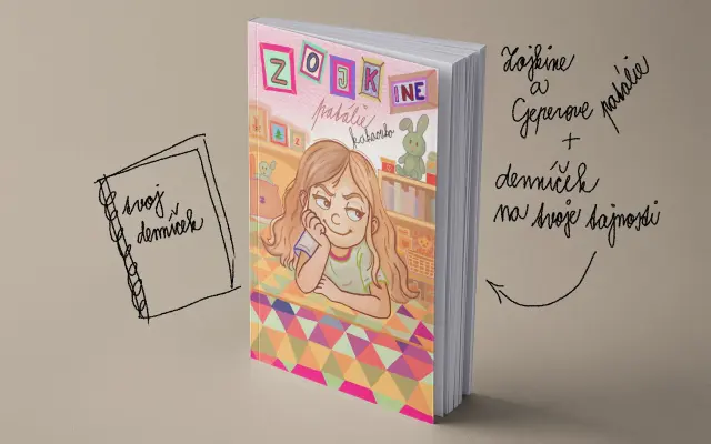 Detská knižka „Zojkine a Geperove patálie” s venovaním a podpisom a ako darček denníček