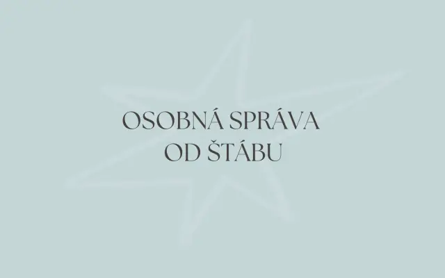 Osobná správa od štábu