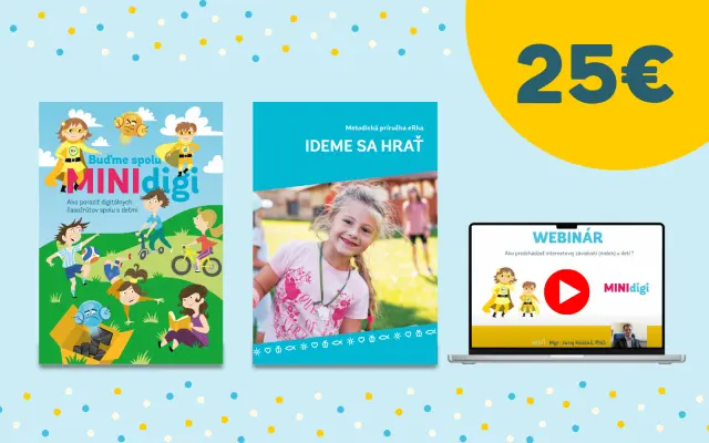 PDF MINIdigi brožúrka + 90 stranová zbierka hier + MINIdigi metodický materiál