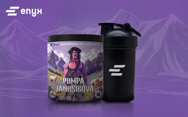 1x Balenie Pumpy Jánošíkovej a Shaker Enyx