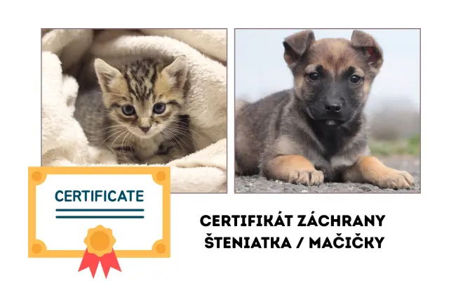 Certifikát záchrany konkrétneho zvieratka
