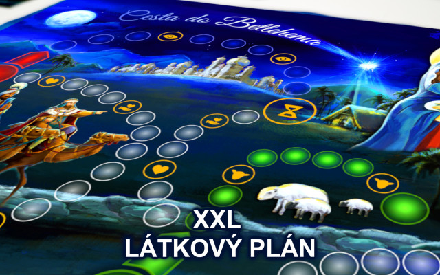 XXL Látkový hrací plán - jednoduchá verzia hry