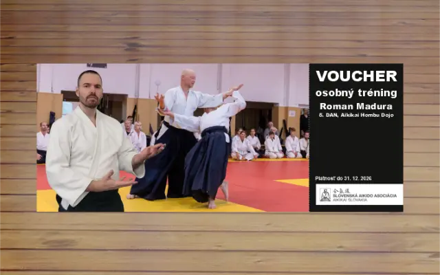 3 tatami pre SAA a osobný tréning – Roman Madura, 5. DAN, Aikikai Hombu Dojo pre vás.
