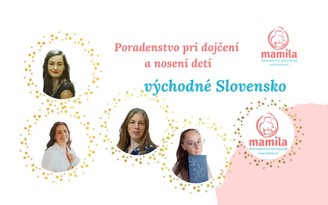 Poradenstvo pri dojčení a nosení, východné Slovensko