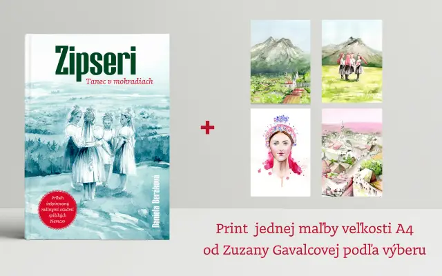 Kniha + 1 x print maľby veľkosti A4 od maliarky Z. Gavalcovej podľa výberu (limitovaná edícia)