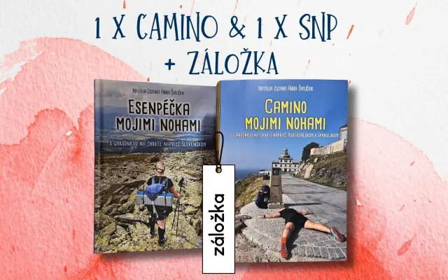 1 x kniha CAMINO + 1 x kniha SNP + vyrobená záložka s menom